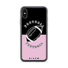 Load image into Gallery viewer, American Football iPhone Case (Black &amp; Pink 4)