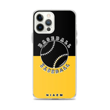 Load image into Gallery viewer, Baseball iPhone Case (Black &amp; Yellow)