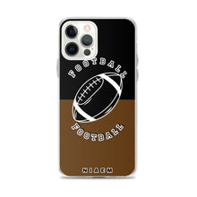 Load image into Gallery viewer, American Football iPhone Case (Black &amp; Brown)