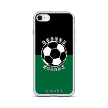 Load image into Gallery viewer, Soccer iPhone Case (Black &amp; Green 1)