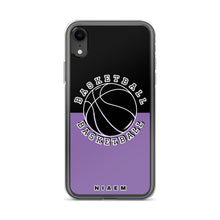 Load image into Gallery viewer, Basketball iPhone Case (Black &amp; Purple 1)
