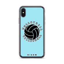 Load image into Gallery viewer, Light blue volleyball iPhone X/XS phone cases