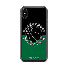Load image into Gallery viewer, Basketball iPhone Case (Black &amp; Green 1)