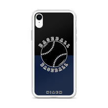 Load image into Gallery viewer, Baseball iPhone Case (Black &amp; Navy)