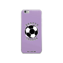 Load image into Gallery viewer, Soccer iPhone Case (Purple 2)