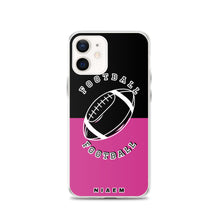 Load image into Gallery viewer, American Football iPhone Case (Black &amp; Pink 5)