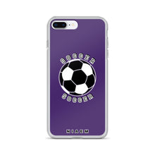 Load image into Gallery viewer, Soccer iPhone Case (Purple)