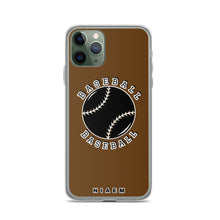 Load image into Gallery viewer, Baseball iPhone Case (Brown)