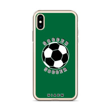 Load image into Gallery viewer, Soccer iPhone Case (Green 1)