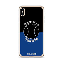 Load image into Gallery viewer, Tennis iPhone Case (Black &amp; Blue 2)