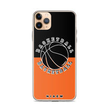Load image into Gallery viewer, Basketball iPhone Case (Black &amp; Orange)