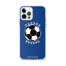 Load image into Gallery viewer, Soccer iPhone Case (Blue 2)
