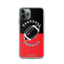 Load image into Gallery viewer, American Football iPhone Case (Black &amp; Red 1)