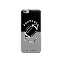 Load image into Gallery viewer, American Football iPhone Case (Black &amp; Grey 1)