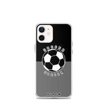 Load image into Gallery viewer, Soccer iPhone Case (Black &amp; Grey)