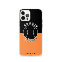 Load image into Gallery viewer, Tennis iPhone Case (Black &amp; Orange 1)