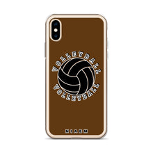 Load image into Gallery viewer, Volleyball iPhone Case (Brown)