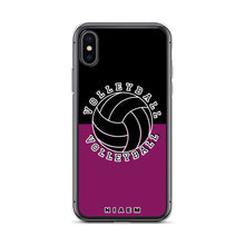 Load image into Gallery viewer, Volleyball iPhone Case (Black &amp; Pink 6)