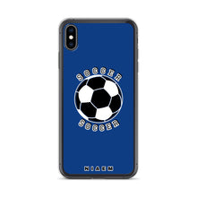 Load image into Gallery viewer, Soccer iPhone Case (Blue 2)