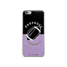 Load image into Gallery viewer, American Football iPhone Case (Black &amp; Purple 2)