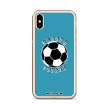 Load image into Gallery viewer, Soccer iPhone Case (Blue)