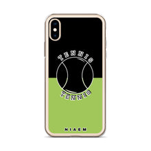 Load image into Gallery viewer, Tennis iPhone Case (Black &amp; Green 3)