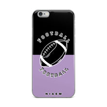 Load image into Gallery viewer, American Football iPhone Case (Black &amp; Purple 2)