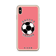 Load image into Gallery viewer, Soccer iPhone Case (Pink 2)