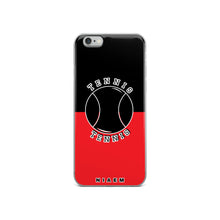 Load image into Gallery viewer, Tennis iPhone Case (Black &amp; Red 1)