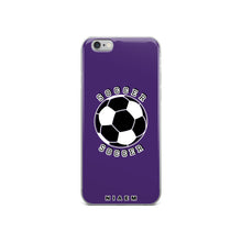 Load image into Gallery viewer, Soccer iPhone Case (Purple)