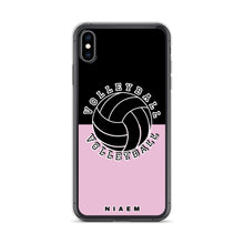 Load image into Gallery viewer, Volleyball iPhone Case (Black &amp; Pink 4)
