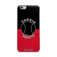 Load image into Gallery viewer, Tennis iPhone Case (Black &amp; Red)