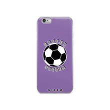 Load image into Gallery viewer, Soccer iPhone Case (Purple 1)