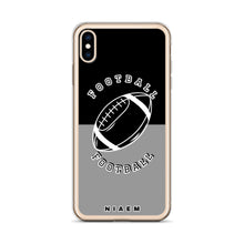 Load image into Gallery viewer, American Football iPhone Case (Black &amp; Grey 1)