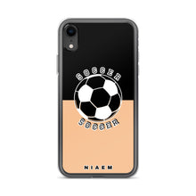 Load image into Gallery viewer, Soccer iPhone Case (Black &amp; Nude 1)