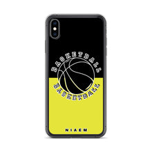 Load image into Gallery viewer, Basketball iPhone Case (Black &amp; Yellow 3)