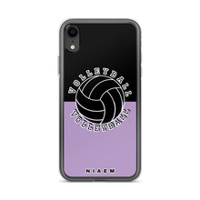 Load image into Gallery viewer, Volleyball iPhone Case (Black &amp; Purple 2)