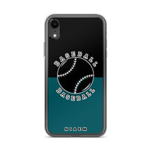 Load image into Gallery viewer, Baseball iPhone Case (Black &amp; Blue 4)