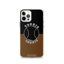 Load image into Gallery viewer, Tennis iPhone Case (Black &amp; Brown)