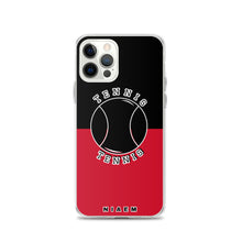Load image into Gallery viewer, Tennis iPhone Case (Black &amp; Red)