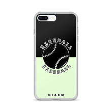 Load image into Gallery viewer, Baseball iPhone Case (Black &amp; Green 2)