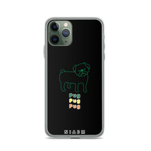 Load image into Gallery viewer, Green Pug iPhone Case