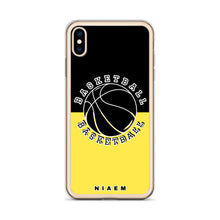 Load image into Gallery viewer, Basketball iPhone Case (Black &amp; Yellow 1)