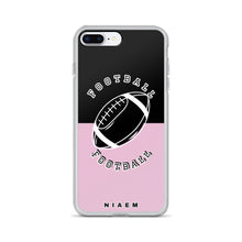 Load image into Gallery viewer, American Football iPhone Case (Black &amp; Pink 4)