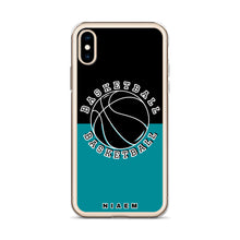 Load image into Gallery viewer, Basketball iPhone Case (Black &amp; Blue 3)