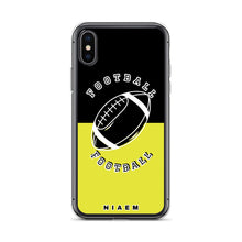 Load image into Gallery viewer, American Football iPhone Case (Black &amp; Yellow 3)