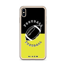 Load image into Gallery viewer, American Football iPhone Case (Black &amp; Yellow 3)