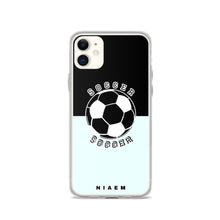 Load image into Gallery viewer, Soccer iPhone Case (Black &amp; Blue 5)