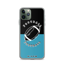 Load image into Gallery viewer, American Football iPhone Case (Black &amp; Blue)