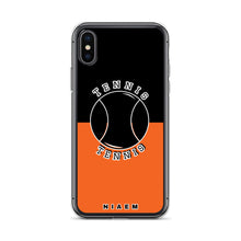 Load image into Gallery viewer, Tennis iPhone Case (Black &amp; Orange)